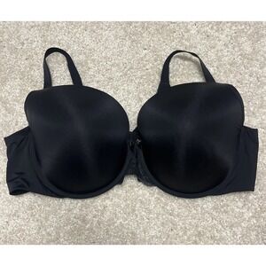 Torrid Curve Womans Full Coverage Lightly Lined Underwire Bra Size 46D Black